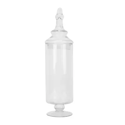 Clear Glass Apothecary Jars Bottles: Wedding Candy Buffet Organizer • £26.18