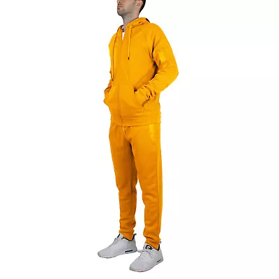 Men's Tech Fleece Hoodie & Jogger 2-Piece Set With Heat Seal Zipper Design S-4XL • $29.91