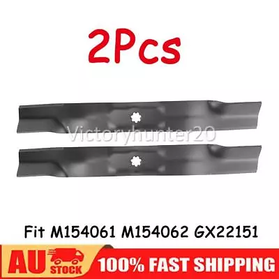 2x 42  Blades Mulching For John Deere 7 Point Star Hole Gx22151 Hardened Steel • $33.46