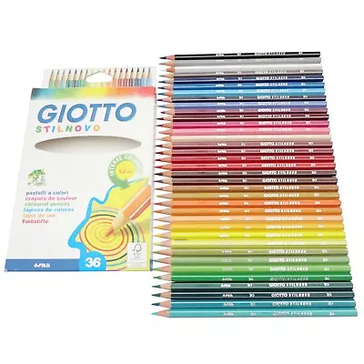 36 Giotto Stilnovo Colour Colouring Pencils - School Kids Art Student • £12.95