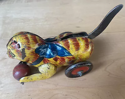 Vintage Mechanical Cat MAR Toy From The 1940’s Made In The USA • $15.95