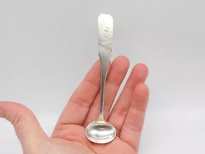 Antique Bb Bridgeport Ct Coin Silver Master Salt Spoon • $0.99