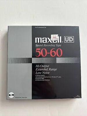 MAXELL XLI 50-60B REEL TO REEL TAPES New  SEALED Plastic 7” Reel • $20.80