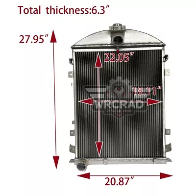 Fit 1930 1931 Ford Model A AA Heavy Duty 3.3L L4 HEAD MT Full Aluminum Radiator • $185