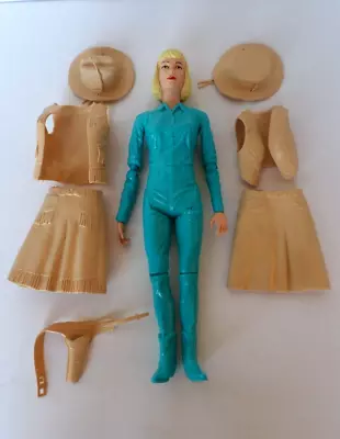 Vintage MARX Jane West Of Johnny West Action Figure Doll With Accessories - 1965 • $29.95