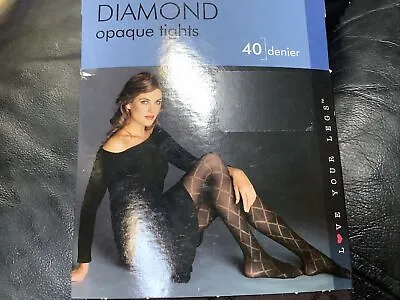 LO❤️E YOUR Legs 🦵 Mock Net DIAMOND OPAQUE  Tights 1 Size In Brown NEW • $8.69