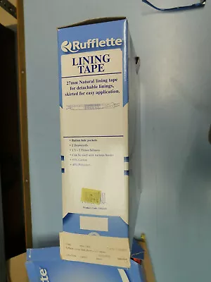 £1 • Buy Rufflette Detachable Lining Tape 27mm By The Metre