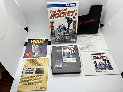 Pro Sports Hockey - Nintendo NES Complete CIB Poster Reg Card Rare Very Nice! • $699.99