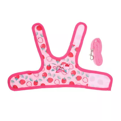  Christmas Bunny Harness Anti-escaping Leash Rabbit Clothes Small Pet • £8.19