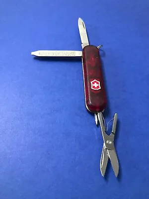 Victorinox Signature Lite Swiss Army Knife Red Translucent / Red Led • $18.20
