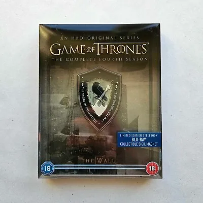 Game Of Thrones Season 4 Blu-ray Steelbook With Magnet- Rare UK Exclusive • £45