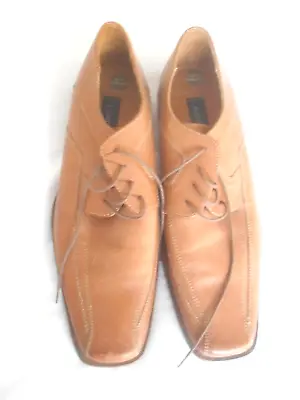  Carlo Comberti  Designer Gents Smart Stylish Tan Leather Shoes Size 10 - New!!! • £24.99