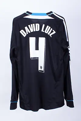 Chelsea 2011/12 L/S Away Shirt (David Luiz #4) (S) • £119.99