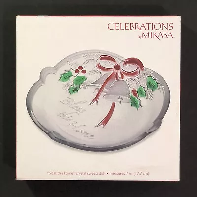 Celebrations By Mikasa 7  Bless This Home Crystal Sweets Dish  • $5.69