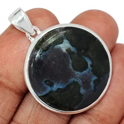 Natural Mystic Merlinite Crystal - Madagascar 925 Silver Pendant Jewelry CP34125 • $18.99