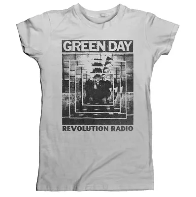 £15.95 • Buy Green Day POWER SHOT Ladies Grey T Shirt - New & Official Licensed Product