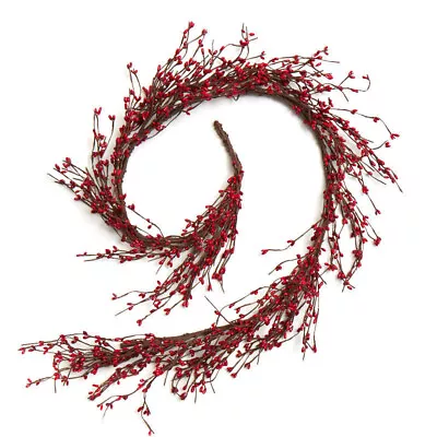 Factory Direct Craft Red Pip Berry Garland For Indoor Decor - 54  Long • $23.09
