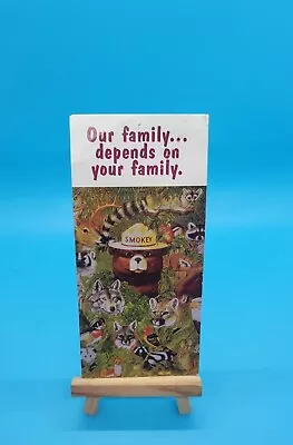 Vintage Smokey Bear Card/Bookmark  Our Family Depends On Your Family”  6”x3” • $7.15