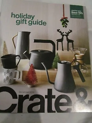 Crate&Barrel Crate & Barrel Catalog December 2019 Holiday Gift Guide Brand New • $16.84