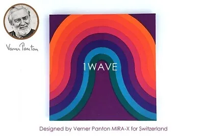 Vintage Verner Panton MIRA-KURVEN Wave Multi Color Wall Art Board Mid Century • $474.57