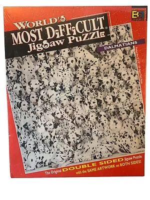 1998 Sealed Worlds Most Difficult Jigsaw Puzzle Dalmatians15x15 Double Sided NEW • $20