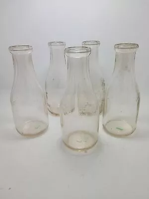 Vintage 1 Quart Glass Milk Jar Lot (5) • $3.99