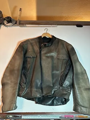 Harley Davidson Leather Jacket Mens Large Black/Brown Vented • $99.99