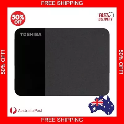 Toshiba 1TB 2TB 4TB External Hard Drive Portable Canvio Ready SuperSpeed USB 3.2 • $128.99