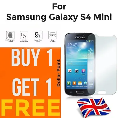 100% GENUINE TEMPERED GLASS SCREEN PROTECTOR FOR SAMSUNG GALAXY S4 MINI I9190 • £2.45