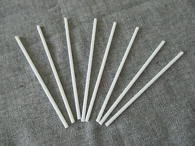 150 Mm SOLID WHITE PLASTIC CAKE LOLLIPOP STICKS • £3.15