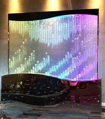 £6230.92 • Buy Water Wall Panel LED Illuminated RGB Colour Change Bubbles Jellyfish Decoration