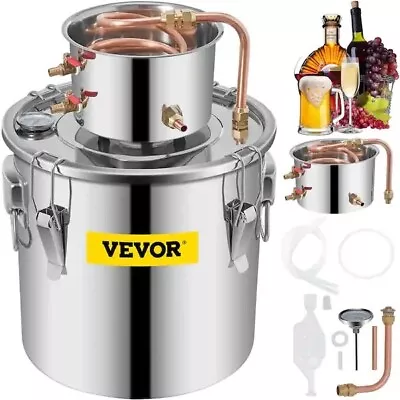 VEVOR 8G 30L Alcohol Distiller Brewing Kit Moonshine Still Stainless Wine Boiler • $99.99