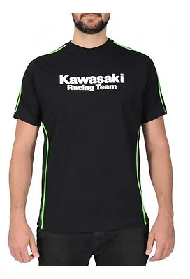 New Official Kawasaki Racing Team T'Shirt Single Stripe -  15 31520 • £27.99