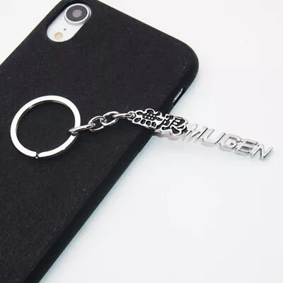 Universal Black Mugen Alloy Car Keychain Ring Decoration Gift Emblem Sport SUV • $7.99