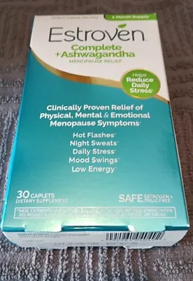 Estroven Complete + Ashwagandha  Menopause Relief 30 Capsules (MO21) • $25