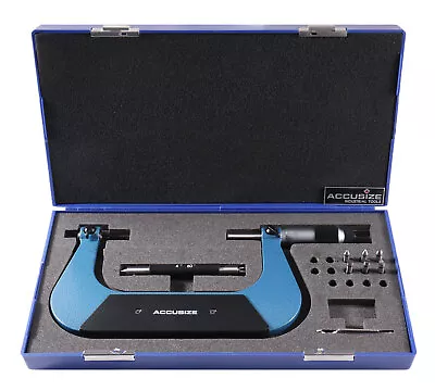 4-5  X 0.001  Screw Thread Micrometer Include 3 Anvil In Fitted Box #S916-C754 • $153.55