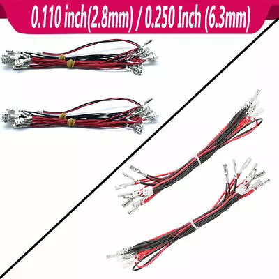 2 Pcs Arcade Cable Wire Daisy Chain For LED Light Push Buttons JAMMA MAME • £7.80