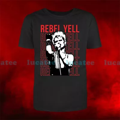Vintage Billy Idol Rebel Yell Black T-Shirt K286571 • $8.99