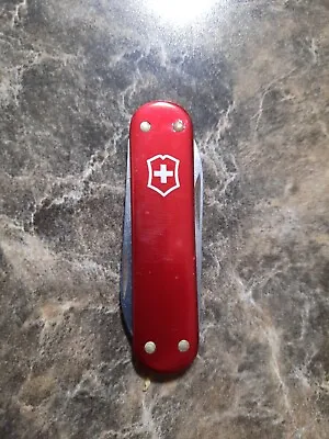 Vintage Victorinox Prince Swiss Army Knife Red Alox Great Condition! • $65