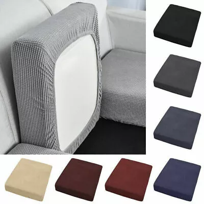 1/2/3 Seater Sofa Seat Cushion Covers Elastic Couch Settee Slipcovers Protector • £8.99