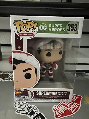 $15 • Buy Funko Pop! Pop  Heroes DC Super Heroes   Superman   In Holiday Sweater # 353
