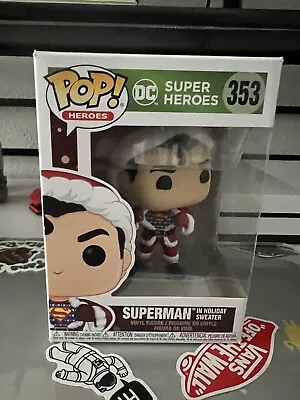 $15 • Buy Funko Pop! Pop  Heroes DC Super Heroes   Superman   In Holiday Sweater # 353