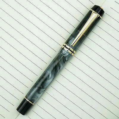 KAIGELU 316 Rollerball Pen Gray Swirl Acrylic Writing Signature Gift Pen • $25.50