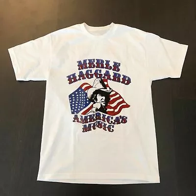 America Music Merle Haggard Shirt White Cotton All Size S-5XL Unisex SS7834 • $9.99