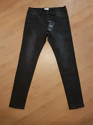 WNDRR Rumour Slim Fit Washed Black Men's Jeans 36 Brand New With Tags • $71