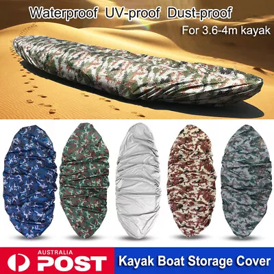 3.6-4m Kayak Canoe Transport Storage Dust Cover Waterproof UV Sunblock Shield AU • $24.69