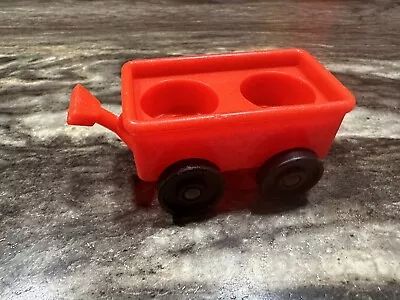 FISHER PRICE Vintage LITTLE PEOPLE Play Family SESAME STREET Clubhouse RED WAGON • $7
