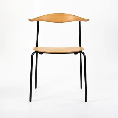 2021 CH88T Dining Chair By Hans Wegner For Carl Hansen Oiled Oak With Black Legs • £542.36