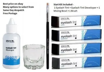 SP Strictly Professional Eyelash Tint & Eyebrow Tint Dye Single Colour OR Kit • £4.49