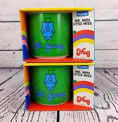 Mr Grumpy Mr Men Mug Paladone Collectible Roger Hargreaves Set Of 2 (New) • £16.99